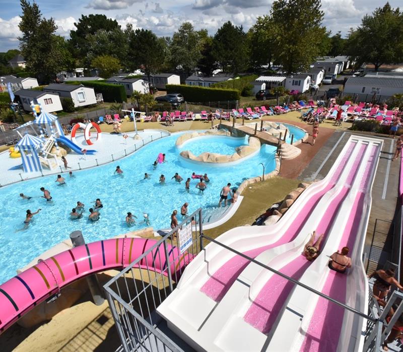 Camping 4* La Roseraie La Baule - www.laroseraie.com - Parc aquatique